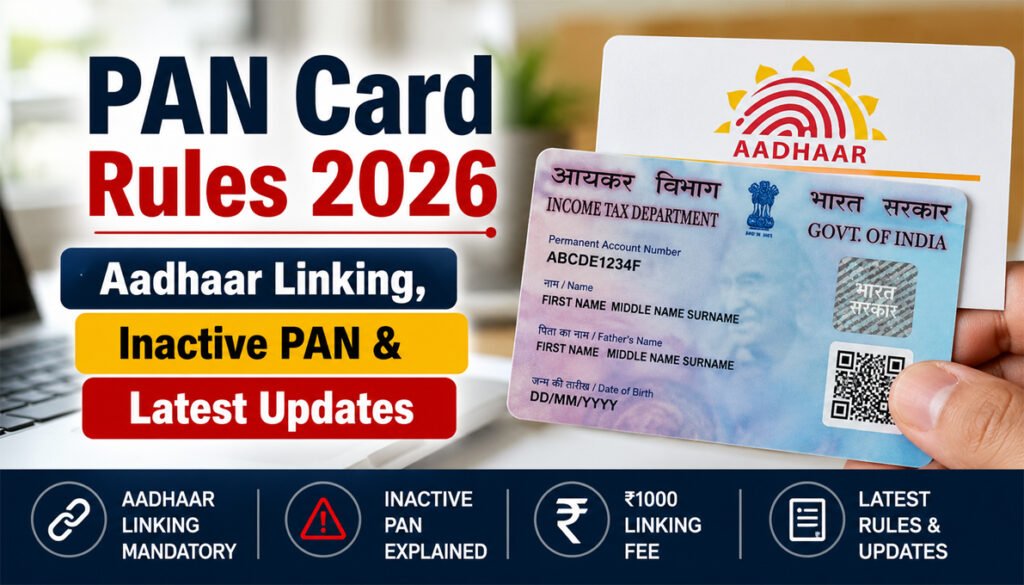 PAN Card Rules 2026 Aadhaar Linking Update