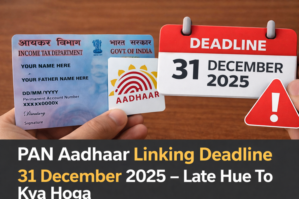 PAN Aadhaar Linking Deadline 31 December 2025