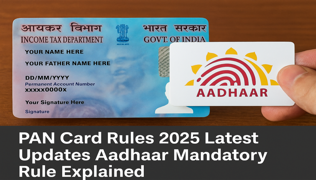 PAN Card Rules 2025 Aadhaar linking update India