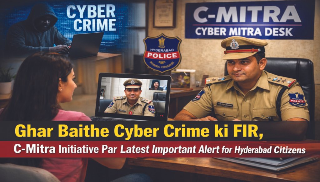 Ghar Baithe Cyber Crime ki FIR C-Mitra initiative Hyderabad Police