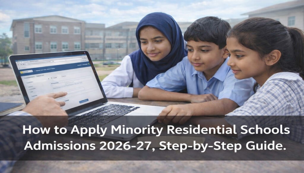 How to Apply Minority Residential Schools Admissions 2026-27 step by step guide