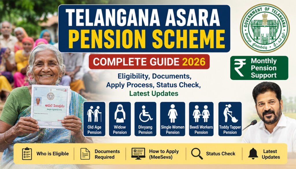 Telangana Asara Pension Scheme Complete Guide 2026