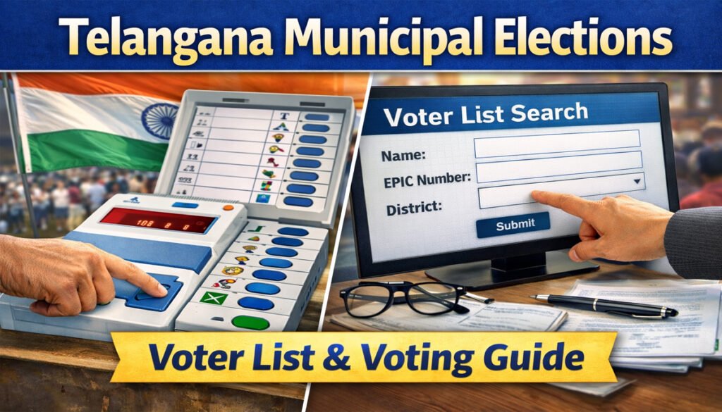 Telangana Municipal Elections 2026 voting process guide