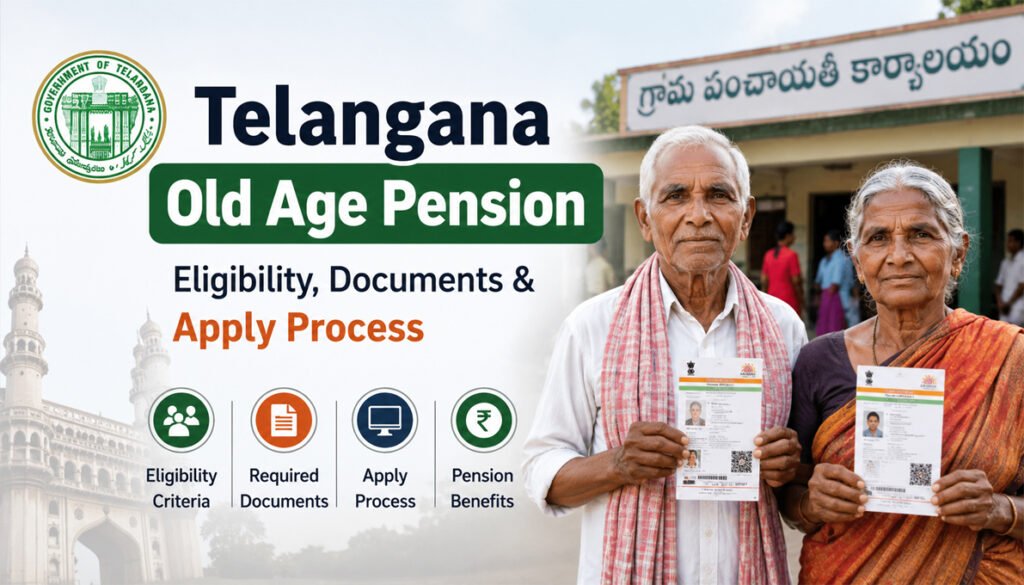 Telangana Old Age Pension Eligibility Documents & Apply Process