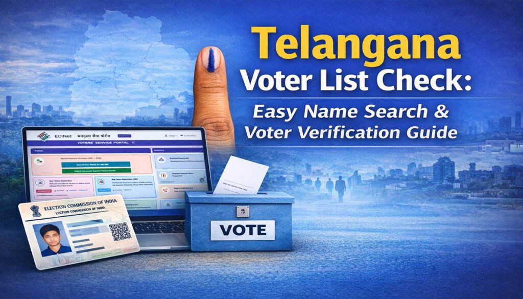 Telangana voter list check online guide.