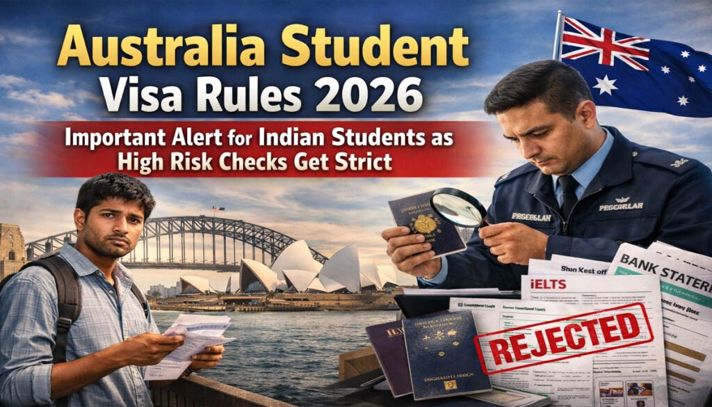 Australia Student Visa Rules 2026 strict verification alert for Indian students