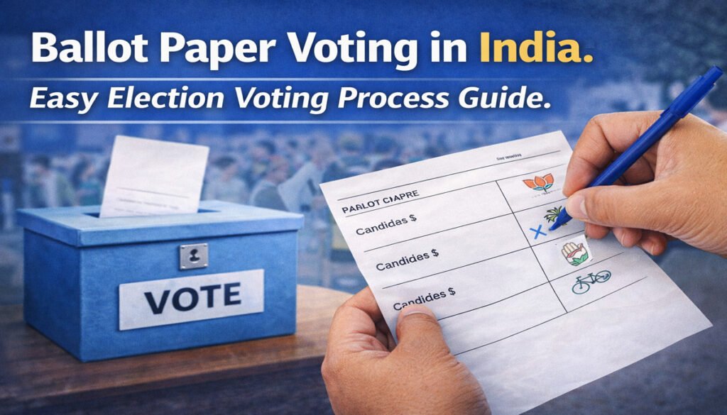 Ballot paper voting in India process: India election guide