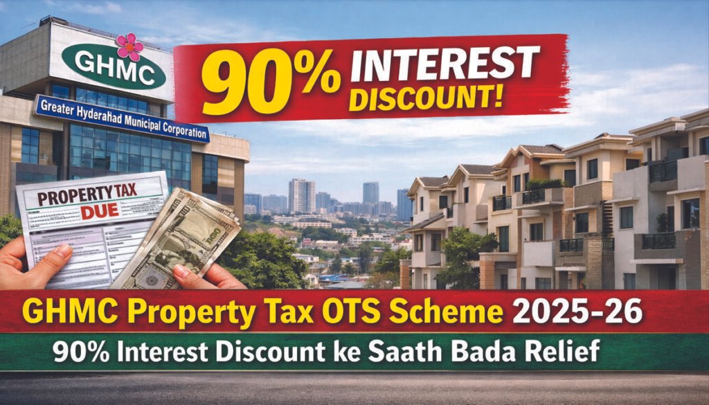 GHMC Property Tax OTS Scheme 2025-26 interest discount update