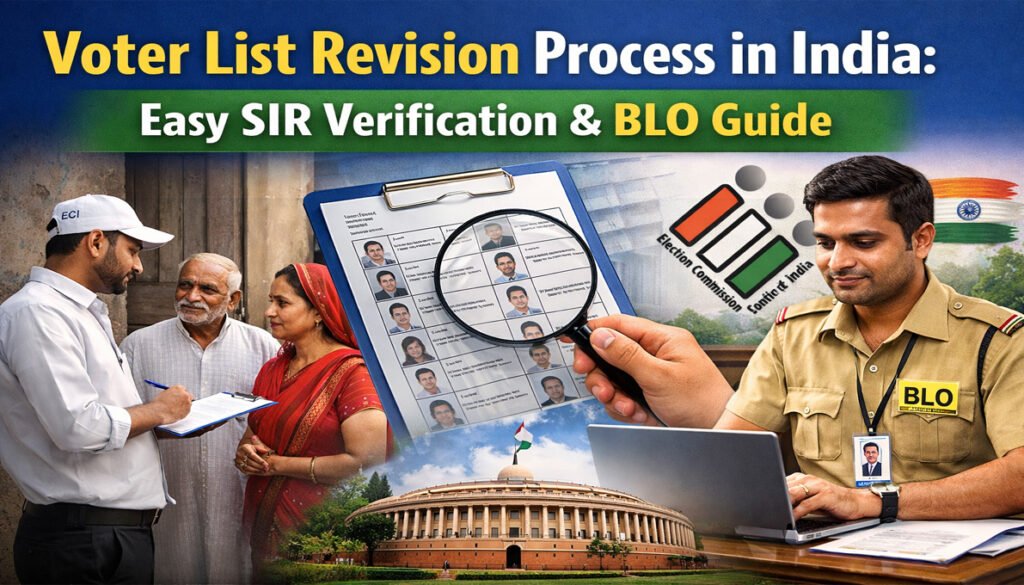 voter list revision process in India SIR verification process guide