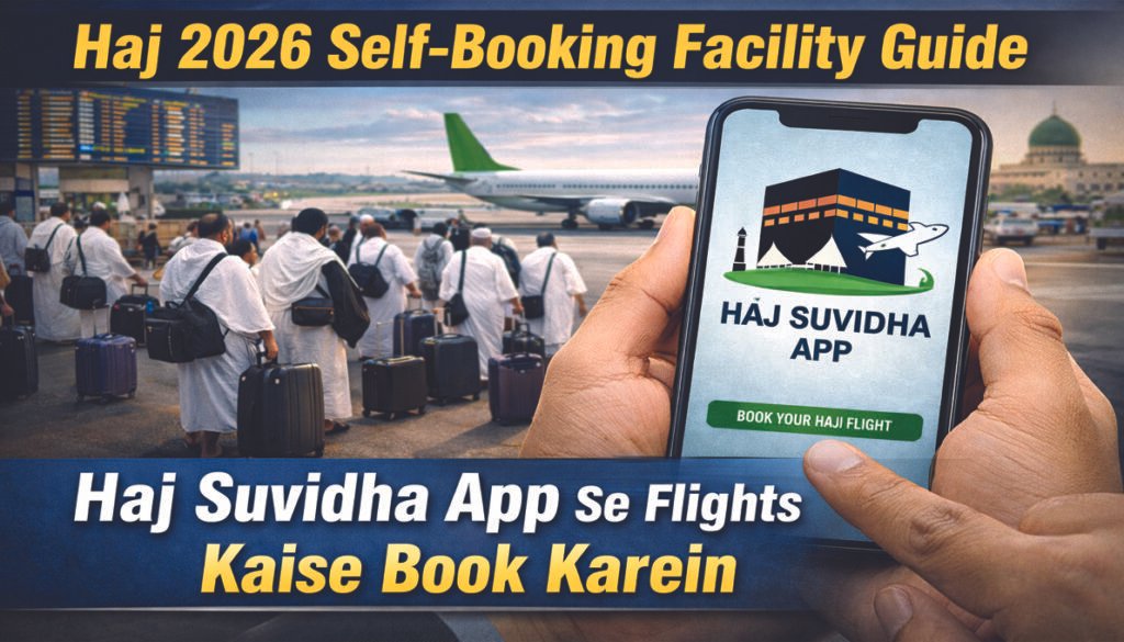 Hajj 2026 Self-Booking Facility Haj Suvidha App flight booking guide