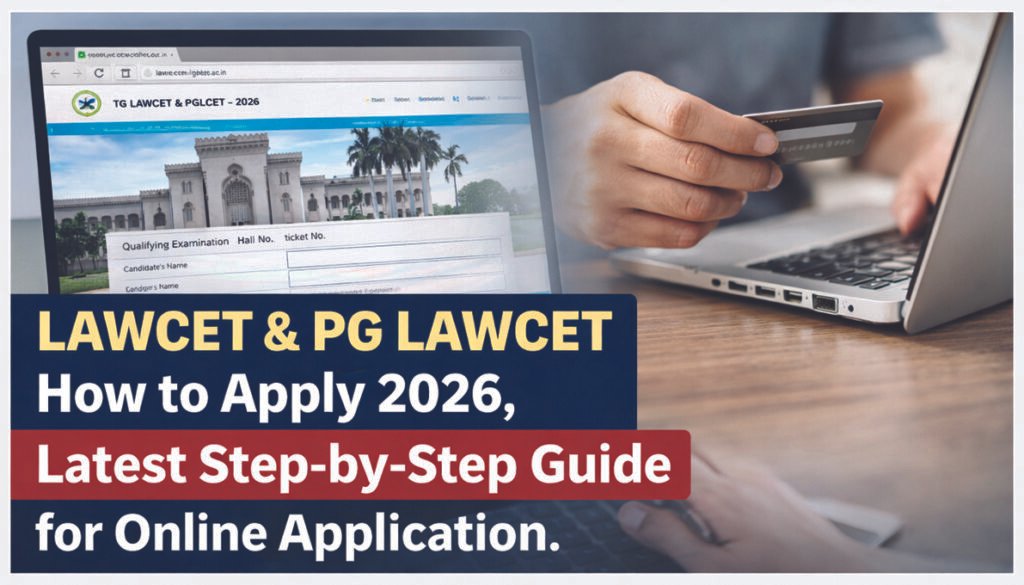 LAWCET & PG LAWCET How to Apply 2026 online application process