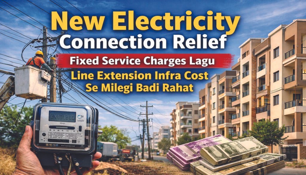 New electricity connection relief in Telangana with fixed service charge system replacing line extension costs