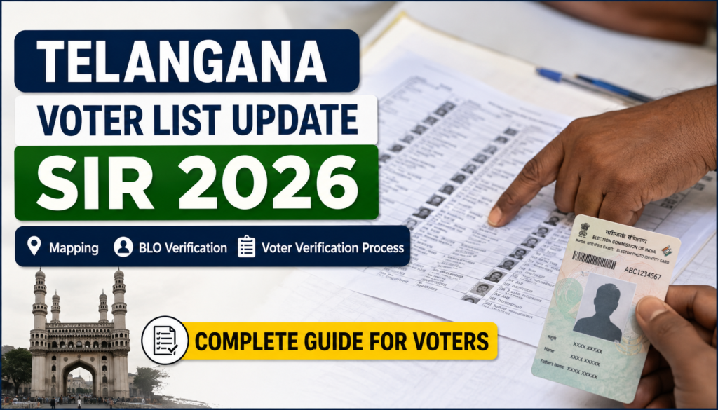 Telangana Voter List Update SIR 2026