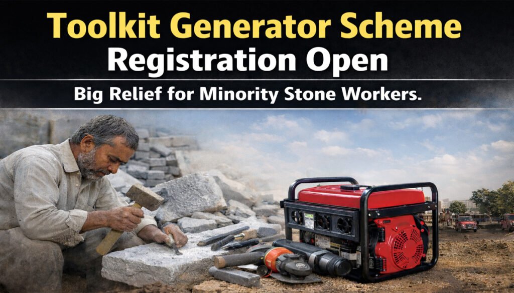 Toolkit and generator subsidy scheme registration open for the Turka Kasha Muslim Minority, Telangana
