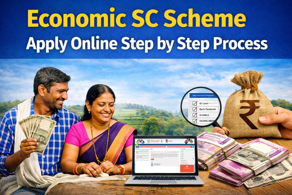 Economic SC Scheme apply online process step by step, Telangana.