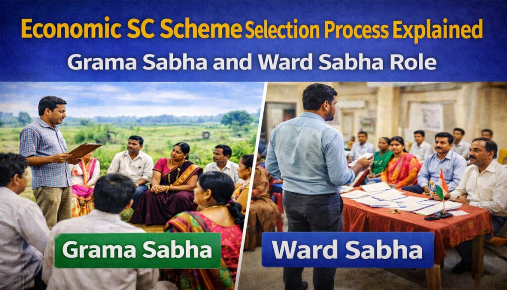 Economic SC Scheme selection process, Telangana Grama Sabha Ward Sabha guide