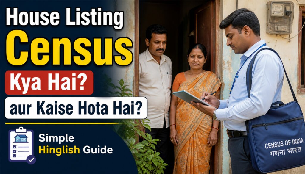 House Listing Census kya hai aur kaise hota hai? Simple Hinglish guide