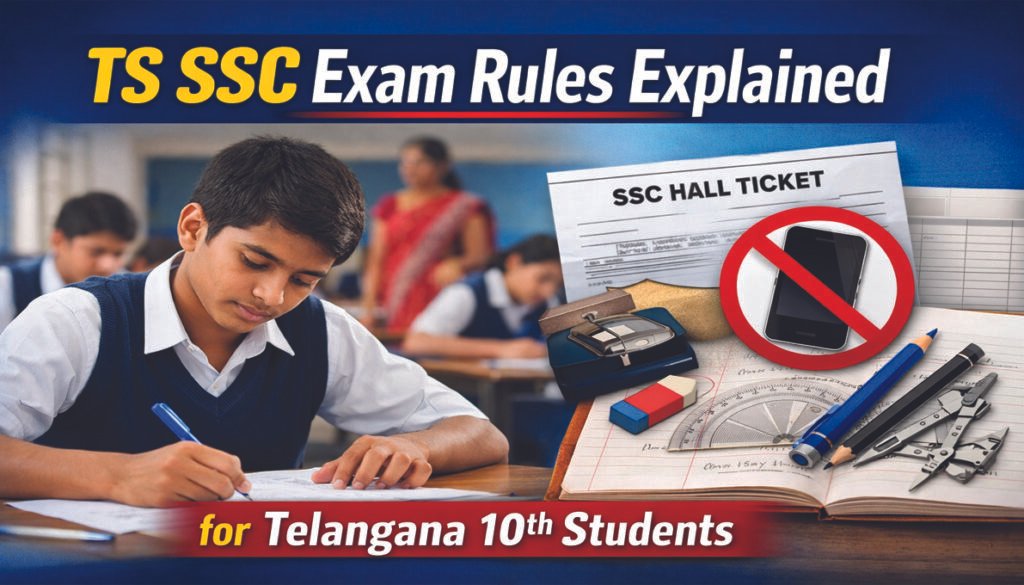 TS SSC Exam Rules Explained for Telangana SSC Exams