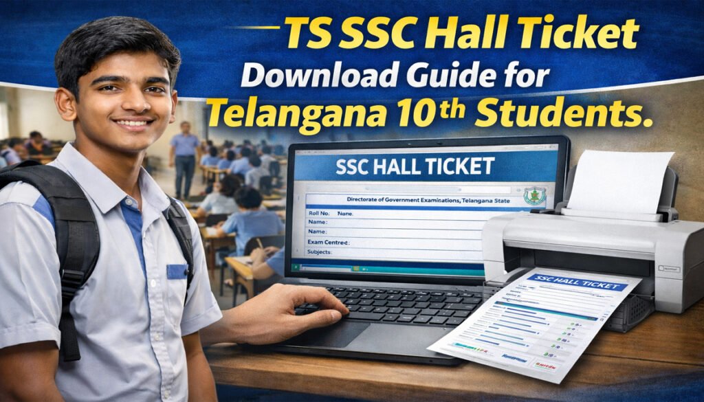 TS SSC Hall Ticket Download Guide for Telangana SSC Exams