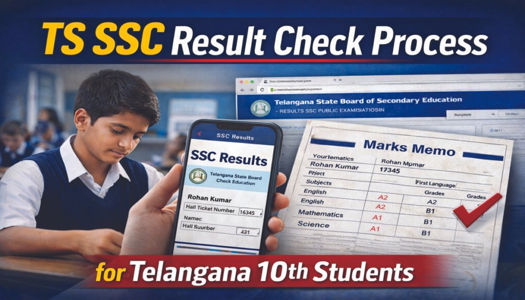 TS SSC Result Check Process for Telangana SSC Students
