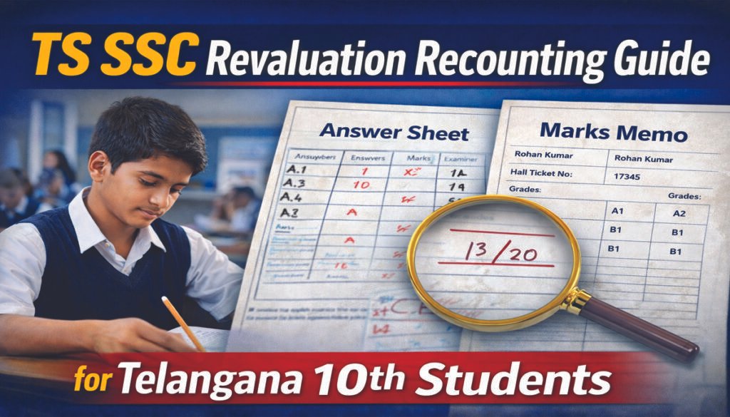 TS SSC Revaluation Recounting Guide for Telangana SSC Students