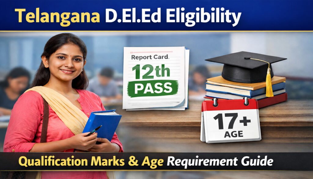 Telangana D.El.Ed eligibility criteria, qualification marks and age requirement guide